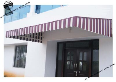 Custom aluminum awnings for residential and commercial properties.