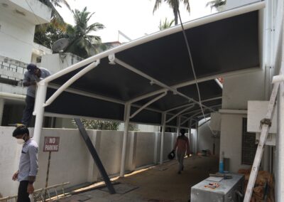 Outdoor tensile structures for events with elegant designs and weather resistance.